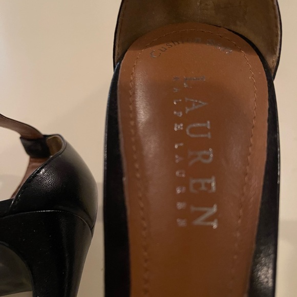 Ralph Lauren strapped heels. Like new. - Picture 2 of 3